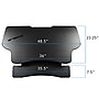 Mount-It! 49"W Electric Adjustable Standing Desk Converter with USB Charging Port, Black (MI-7962)~#|#~4E6BAE86-D68A-4568-89E82CD8BFC3B38C_sc7