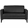 Lorell Clarke Series Vinyl Loveseat, Black (LLR86951)~#|#~4E6C1D77-0F31-4B26-8FBBA2C11968FEEF_sc7
