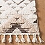 Safavieh Moroccan Tassel Shag Collection 4' x 6' Rectangle Indoor Area Rug, Machine Made, Ivory/Brown (MTS688A-4)~#|#~4E7F868B-17B5-4628-813A69368E387FC0_sc7