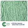 Boardwalk Super Loop Wet Mop Head, Cotton/synthetic, Large Size, Green, 12/carton~#|#~4E8D361F-3F53-492B-A15E9F395604759F_sc7