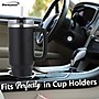 Brentwood Geojug Stainless Steel Double Walled Tumbler Cup, 40 oz., Black (CMB-1200BK)~#|#~4EB50A24-36EA-47E2-86FD314992320D46_sc7