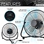 Techni Home 8” Desk Fan, 2 Speed, Black (RTA-08HV-FAN)~#|#~4EFC61ED-49E4-4D38-85BCBF1CD74B475E_sc7