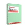 Staples Pastel 30% Recycled Color Copy Paper, 20 lbs., 8.5" x 11", Green, 500/Ream (14781)~#|#~4F360DE1-70A1-4A94-813CF25EFCCAB369_sc7