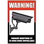 Cosco Video Surveillance Indoor/Outdoor Wall Sign, 8" x 12", White/Black/Red (098381)~#|#~4F5DAA03-8C43-4E24-A656398A8D69D646_sc7