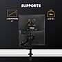 Fellowes Platinum Series Dual Stacking Adjustable Monitor Arm, Up to 27", Black (8043401)~#|#~4F6650D9-8826-4807-945C03E9B1648DB8_sc7