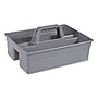 Nexstep Commercial Products MaxiRough 2-Compartment Cleaning Caddy, Gray Plastic (96981)~#|#~4F790B02-238B-4EF7-AB246DB2C7200EA0_sc7
