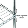 Mind Reader 4 Shelf Metal Adjustable Shelving, 48" x 11.75" x 23.5", Silver (4TSHELVU-SIL)~#|#~4F7A1589-EEB2-4CD0-9DA9B4FA78718BC6_sc7