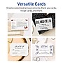 Avery Rectangle Flourished Edge Matte Blank Card, White, 100/Pack (19479399767)~#|#~4F93C069-C9B4-4CA2-99685F9C4A1F52EF_sc7