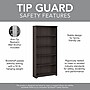 Bush Furniture Cabot 66" 5-Shelf Bookcase with Adjustable Shelves, Heather Gray (WC31766)~#|#~4F99F414-8D96-40C7-8BB74FAAFB48D7D9_sc7