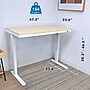 Mount-It! 47"W Electric Adjustable Standing Desk, Maple/White (MI-15004)~#|#~4FB357DA-DB2C-4591-913A8D460476DA3F_sc7