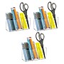 Mind Reader 3-Compartment Plastic Pen and Accessories Holder, Clear, 3/Pack (PENCOMP3-CLR)~#|#~4FBDFEFE-0909-47A1-A7CCFF937DCF7585_sc7