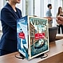 Azar Letter 8.5" x 11" 3-Sided Rotating Menu Sign Holder, Desktop/Countertop, Top Loading, Clear, Acrylic (193732-BLK)~#|#~4FD2FFEE-9710-4F7C-ABCAF32EA2F6A732_sc7