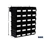 Triton Products LocBin Medium Stackable Plastic Storage Bin, 3" x 4.125"x 7.375", 1.58 Qt., Black, 24/Pack (3-220BKWS)~#|#~4FD42260-A47B-4A0F-8C60BD506DA9E05F_sc7