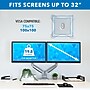 Mount-lt! Adjustable Dual Arms Monitor Desk Mount, Up to 32" Monitors, Silver (MI-1772)~#|#~4FE2EF01-A148-47BE-90C747CF197C5D09_sc7