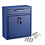 AdirOffice Steel Indoor/Outdoor Interoffice Drop Box Mailbox, Medium, Blue (631-05-BLU-PKG)~#|#~4FE30EB5-9A95-4542-875DDA11F4649947_sc7