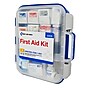 First Aid Only ReadyCare Plastic First Aid Kit with Medication, ANSI 2021 Class A, 50 People, 238 Pieces, Clear/Blue (90698)~#|#~4FEA3510-6EAE-48B7-80165A7DDB6766F9_sc7