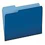 Pendaflex Two-Tone File Folders, 1/3-Cut Tab, Letter Size, Navy Blue, 100/Box (152 1/3 NAV)~#|#~5000FF1E-C8D4-4E68-A45922E6DC408E49_sc7