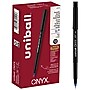 uniball Onyx Rollerball Pens, Fine Point, 0.7mm, Blue Ink, Dozen  (60145)~#|#~3E9FED37-5E7E-4537-8F4F434D61D79F1B_sc7