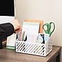 Mind Reader 5-Compartment Metal Desk Organizer, White (MOSORG-WHT)~#|#~5015A2D8-BB09-4CED-8CD95993DDA49E31_sc7