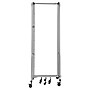 National Public Seating Robo Series 5-Panel Folding Mobile Room Divider, 72"H x 118"W, Clear Acrylic (RDG6-5CA)~#|#~50176072-4440-4CB0-BD2815E2FB883C56_sc7