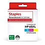 Staples Remanufactured 65XL Ink Cartridge Tri-Color High Yield Replacement for HP 65XL~#|#~50188B3E-92E3-49F9-94F91FE031887F10_sc7