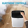 Coby 115-Volt 12,000 BTU (8,150 BTU DOE) Portable Air Conditioner, with Remote, White (CBPAC815H)~#|#~503927C3-8689-4203-B905D7D22DE8C724_sc7