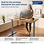 Uncaged Ergonomics Rise Up 3-stage Dual Motor Electric Standing Desk Frame, Gray, Desktop Not Included (RUG)~#|#~503E2305-E2E1-4B8F-B831C02F03C49427_sc7