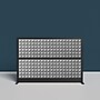 Luxor Studio Modular Wall Room Divider System Acoustic Panel, 48" H x 70" W, Freestanding, Gray, PET (PPWL001)~#|#~5046B7BB-7063-4FF6-8469A398E465E57B_sc7