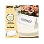 Better Office 2" x 3.5" White/Gold Table Tent Place Card, 100/Pack (64648-100PK)~#|#~504C0B16-377D-4407-A99587B215C55149_sc7