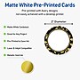 Avery Round Integrated Cards, Matte White, 100/Pack (19479370822)~#|#~504E91BA-A953-4231-8CB1380F7B2D3F12_sc7