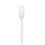 Dixie Plastic Fork, Heavy-Weight, White, 1000/Carton (FH217)~#|#~5054A004-FDB2-4DDC-AD9D37F890B98373_sc7