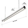 Newhouse Lighting 4 ft. Linkable LED Shop Light, 55 Watt/5K Lumens, Gray (NH-SHOP-M4FT)~#|#~5069272F-8FA8-4C79-B361CA65880A236E_sc7