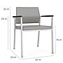 Lesro Avon Vinyl Guest Chair, Blue (AV1131.SSV-01CHLN)~#|#~506C4086-5CE0-46B8-99A93A681BEBD947_sc7