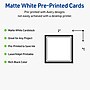 Avery Double Black Border Matte Blank Card, White, 120/Pack (S00-DM6)~#|#~5088CF25-C1A9-4C3F-944D992AF85ECA8F_sc7