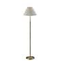 Simplee Adesso Jeremy 60.75"H Antique Brass Floor Lamp with White Pleated Fabric Shade (SL9500-21)~#|#~50B95F5A-7DE4-42E6-9939675AAD404C41_sc7