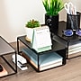 Mind Reader 3-Piece Desk Organizer Set, Metal, Black (STAND3PC-BLK)~#|#~50EA30DB-9636-416A-A4F1FC39C7159C63_sc7