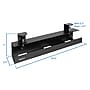Mount-It! Clamp-on Under Desk Cable Management Tray, Holds up to 11 lbs., Matte Black (MI-7286BLK)~#|#~50EDC951-E497-4FB0-9EEFCB3B4ABB97BF_sc7