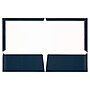 JAM Paper Laminated Two Glossy 2 Pocket Cardstock Presentation Folder, Navy Blue, 50/Box (5042523C)~#|#~5111F8CD-C872-4EEE-A12D7E0F7F04B36F_sc7
