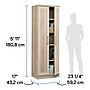 Sauder HomePlus 71"H Storage Cabinet with 5 Shelves, Pacific Maple (430334)~#|#~512F5573-500F-4568-9FDFC6F9D2567630_sc7