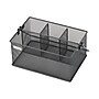 Mind Reader 4-Compartment Metal Organizer Holder Desk Organizer, Gray (MESHBASKET-GRY)~#|#~5138B4B7-C8F9-49DC-9C1138075801D7B3_sc7