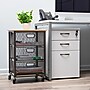 Mind Reader 3-Drawer Rolling Storage Organizer Cart with Wheels, Black (3TMESHC-BLK)~#|#~513BAD8D-9344-49CB-AEE496D6EE36963D_sc7