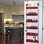 Household Essentials OTD 6-Shelf Hanging Storage Rack, 57" x 19.25" x 6.25", Red (2153-1) ~#|#~51425CE6-68DB-4107-A9EF9B39B452EB52_sc7