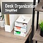 Mind Reader Metal Desk Organizer, White (3SLDR-WHT)~#|#~5142B680-D13F-4896-83FA1B1EA1529672_sc7