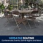 Flash Furniture HERCULES Plastic Folding Chair, Premium Brown, 40/Pack (40LEL3BRN)~#|#~514F62AB-AAAF-4143-A3B1CEFB158888C1_sc7