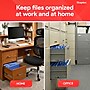 Staples Hanging File Folders, Letter Size, Blue, 5-Tab, 1/5-Cut Tabs, Includes Tabs & Inserts - 25/Pack~#|#~515FA1E9-74D8-414E-ABD26C5C3AC34948_sc7