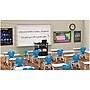 Luxor 29"W Height-Adjustable Trapezoid Student Desk with Drawer, White/Black (MBS-DESK)~#|#~51695FB7-B973-42AD-9A350AD3242E4F72_sc7