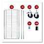Alera 5-Shelf Wire Shelving Kit with Casters and Shelf Liners, 36" x 18" x 72", Silver (ALESW653618SR)~#|#~51A68885-D73A-4BC3-A798BB96CC124587_sc7