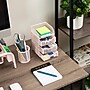 Mind Reader 4-Compartment Metal Desk Organizer, Pink (MESHMINI-PNK)~#|#~51B8D144-417D-4D93-9A83B5332923BE72_sc7
