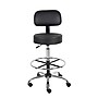 Boss Caressoft Vinyl Medical/Drafting Stool with Back Cushion, Black (B16245-BK)~#|#~51CD9161-23C6-452A-8B721739A845E0E5_sc7