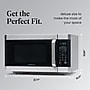Farberware Professional 1.6 Cu. Ft. Countertop Microwave, Stainless Steel with Platinum (FMO16AHTPLB)~#|#~51D0D889-BDA9-4182-A05C7A3A5F60ADAC_sc7
